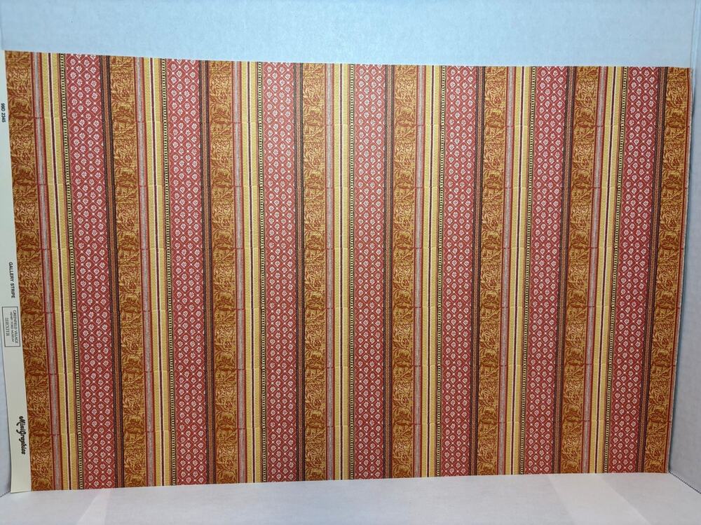 Vintage Dollhouse Miniature Wallpaper 1:12 Scale #9